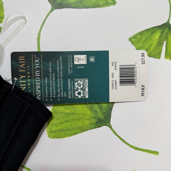 Vanity Fair Black Seamless Strapless Bra NEW - Picture 3 of 6